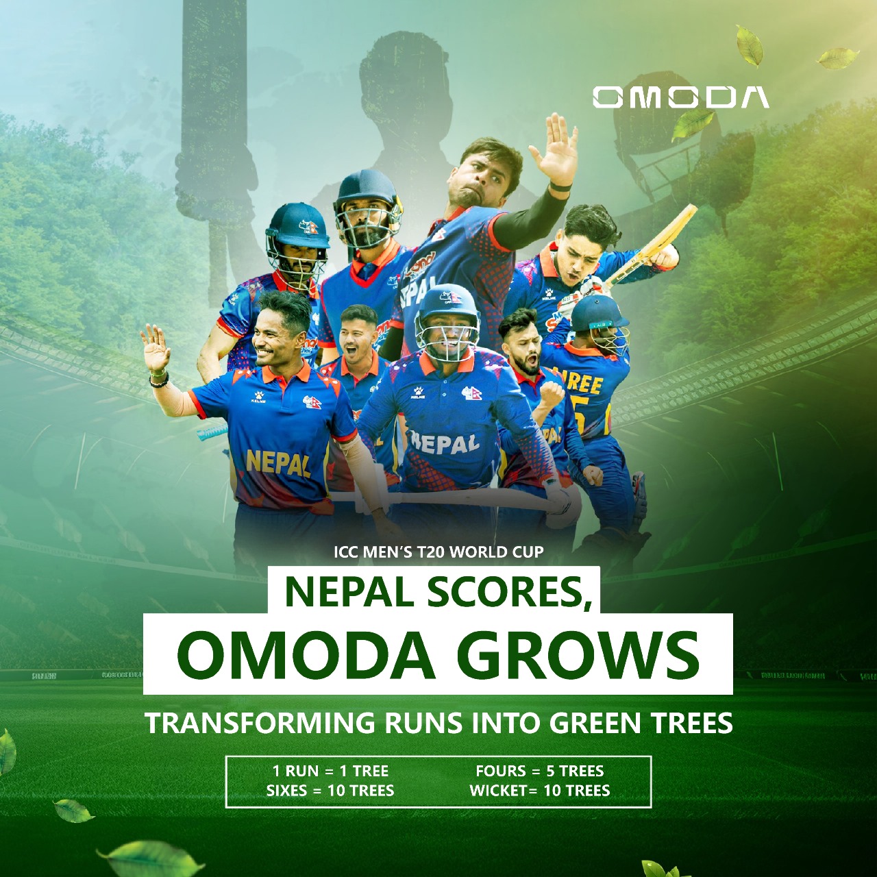 OMODA Nepal launches ‘Nepal Scores, OMODA grows’ initiative to transform World Cup runs into green trees