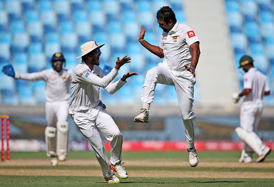 Sri Lanka hands Pakistan first test series defeat in UAE