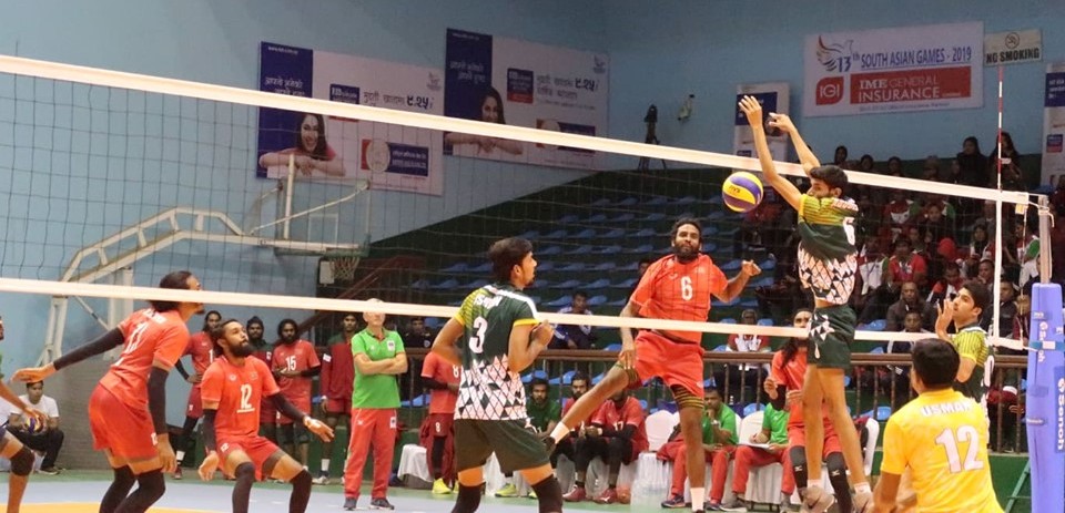 Pakistan thrashes Maldives in Men's Volleyball