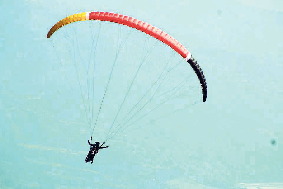 Test flight of paragliding in Putalibazaar successful
