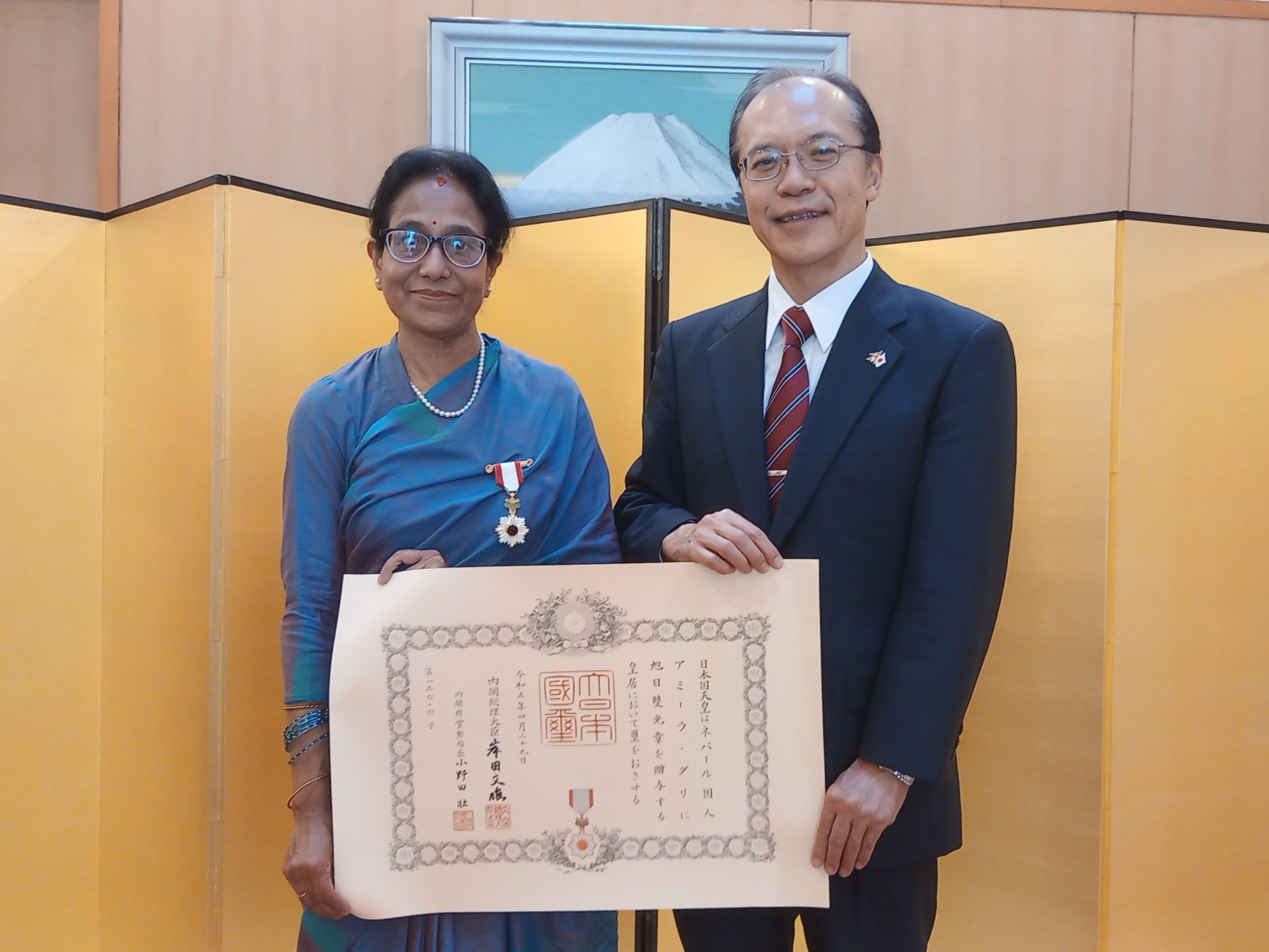 Amira Dali awarded 2023 Spring Conferment of Japanese Decorations on Foreign Nationals