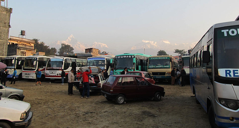 Tourist bus park in Pokhara in final stages