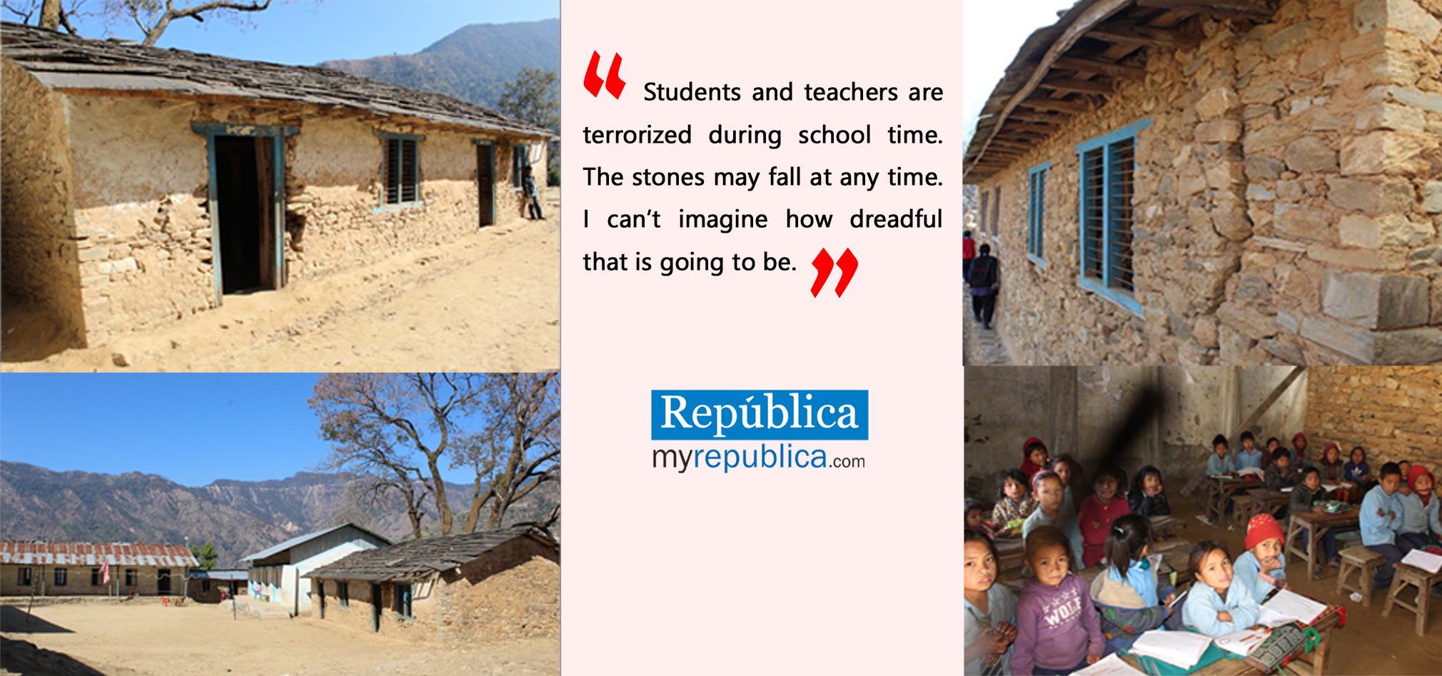 Dilapidated school building poses threat to lives of students in Rolpa