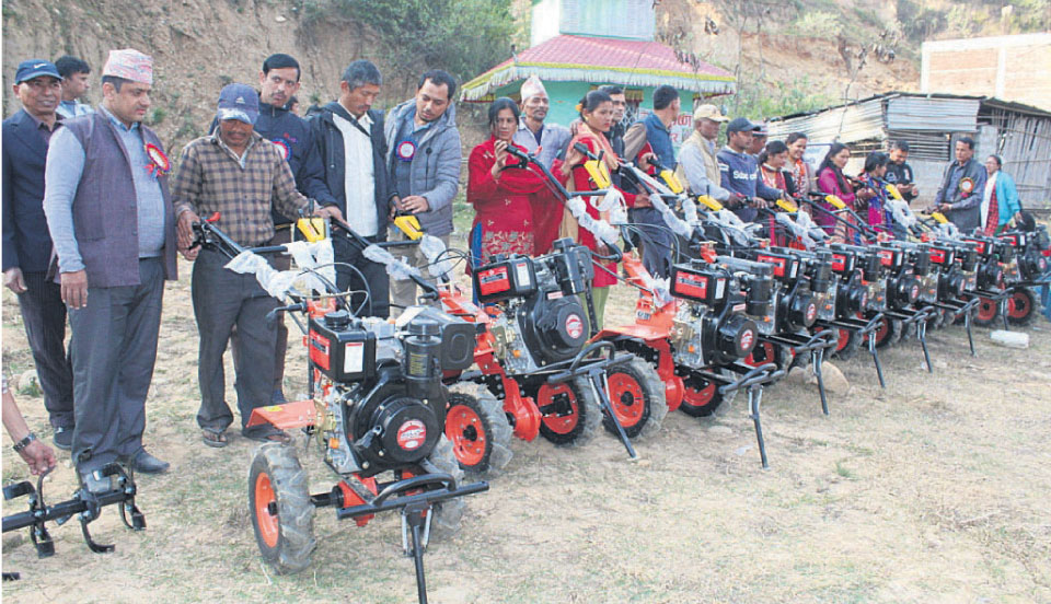 Power tillers make life easier for Gajuri farmers
