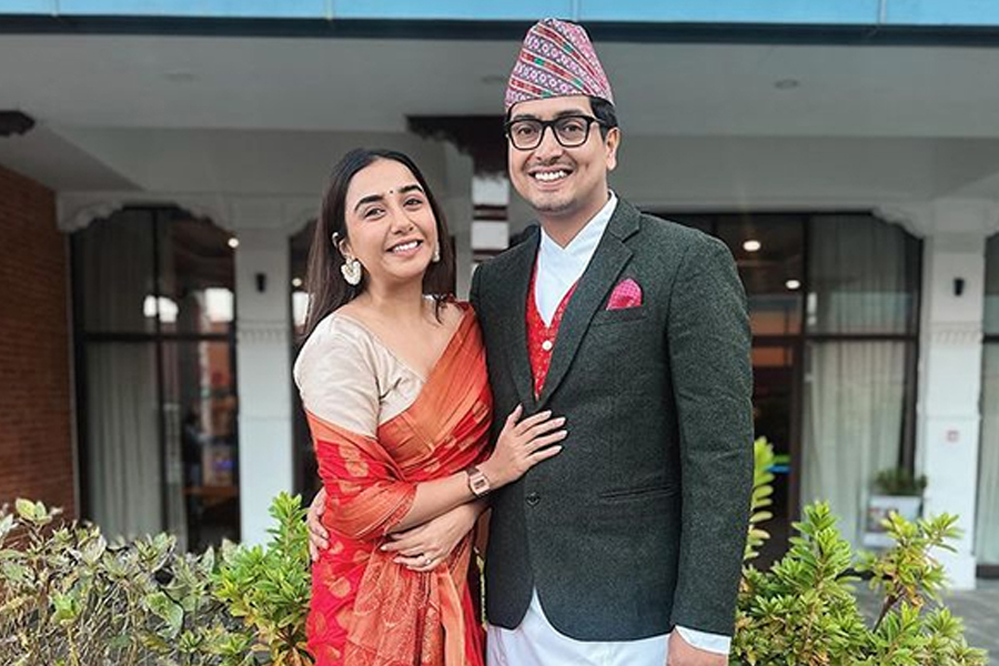 Indian actor and Youtuber Prajakta Koli arrives in Nepal for her wedding