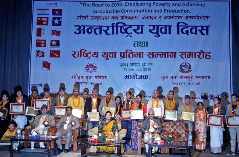 Prez Bhandari honors youths on International Youth Day