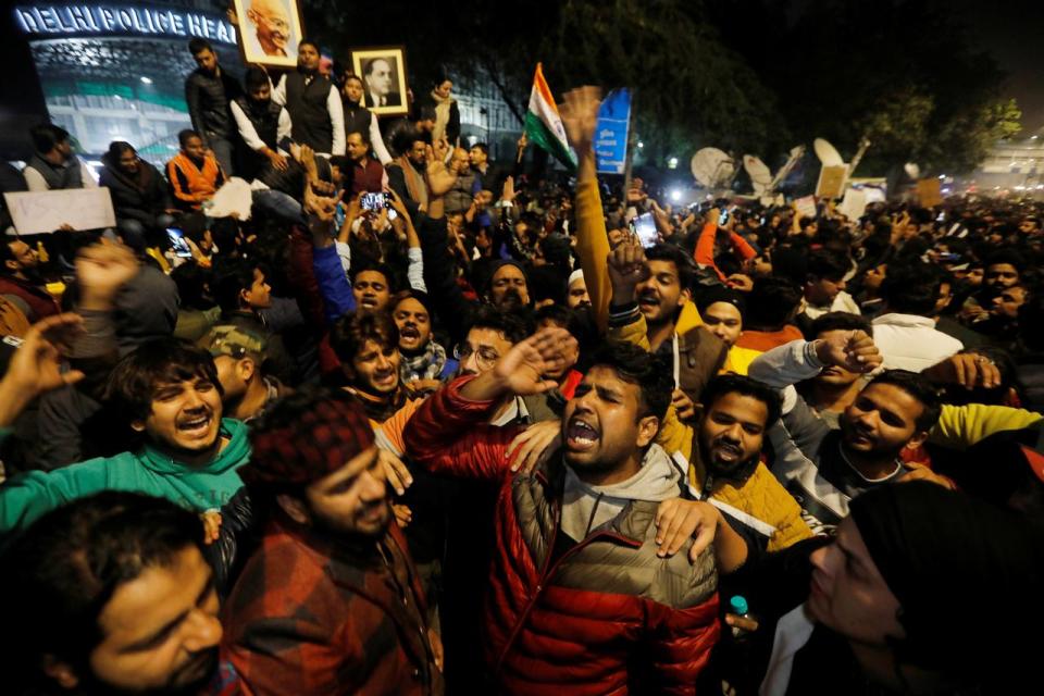 Dozens injured as activists clash with Delhi police in citizenship law protests