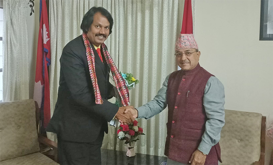 NC Vice-President Khadka holds meeting with Janamat Party Chairman Raut