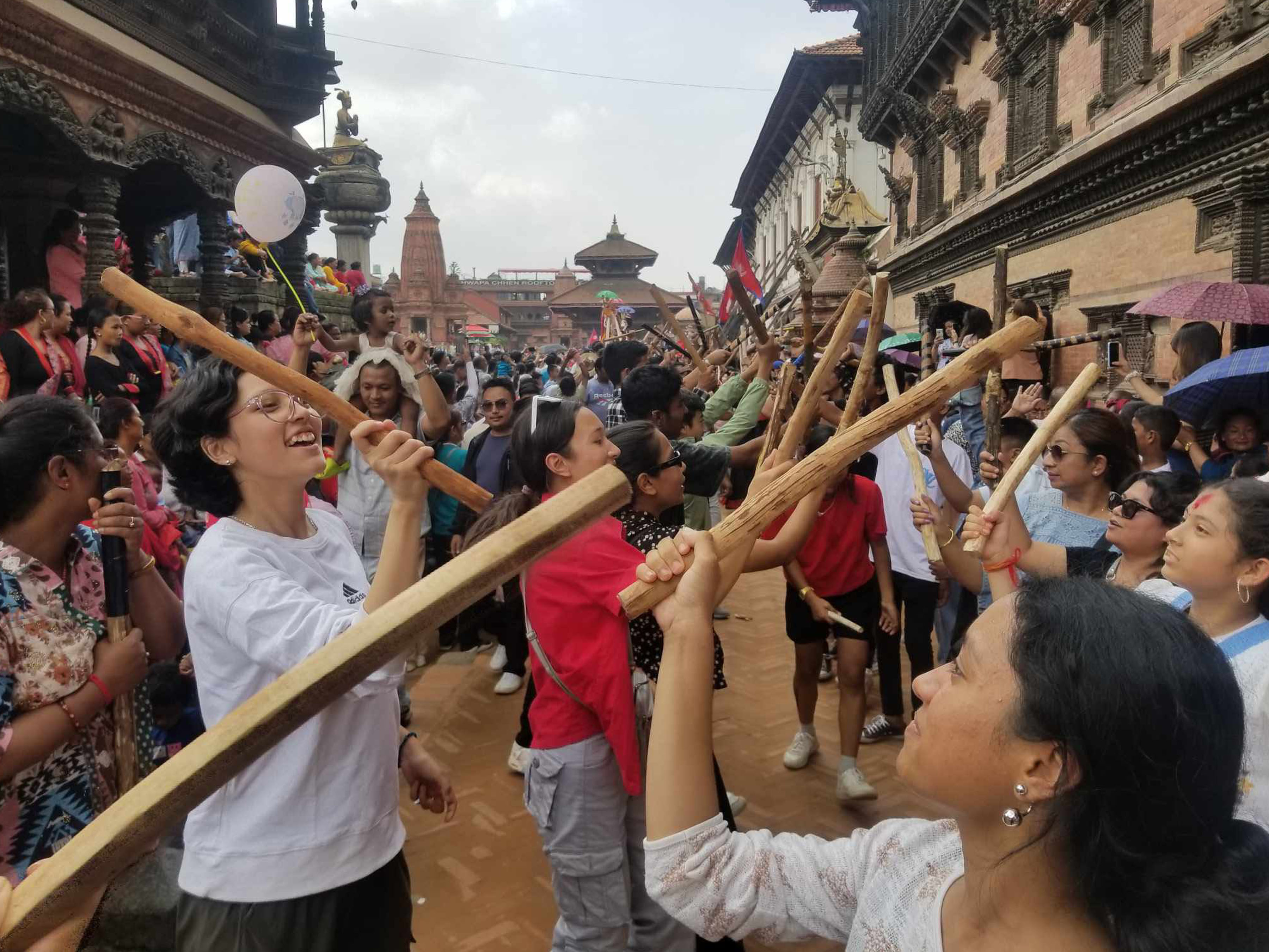 Gaijatra with 'Ghintang Ghisi' dance kicks off in Bhaktapur