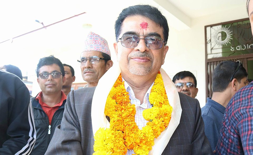 Leader Pandey entrusted to form government in Bagmati