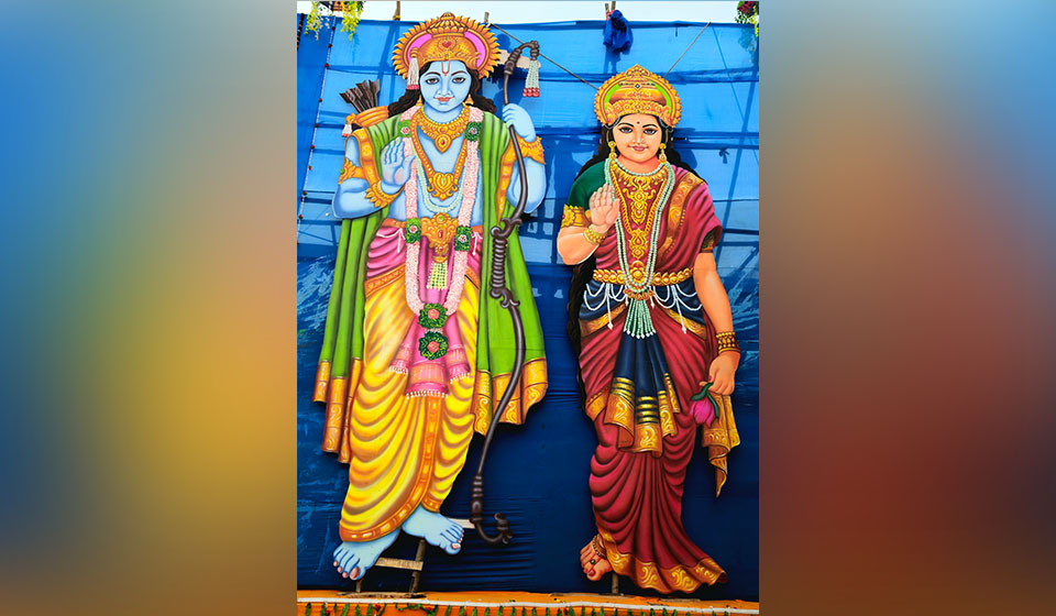 Ram and Sita statue consecrated in Matihani