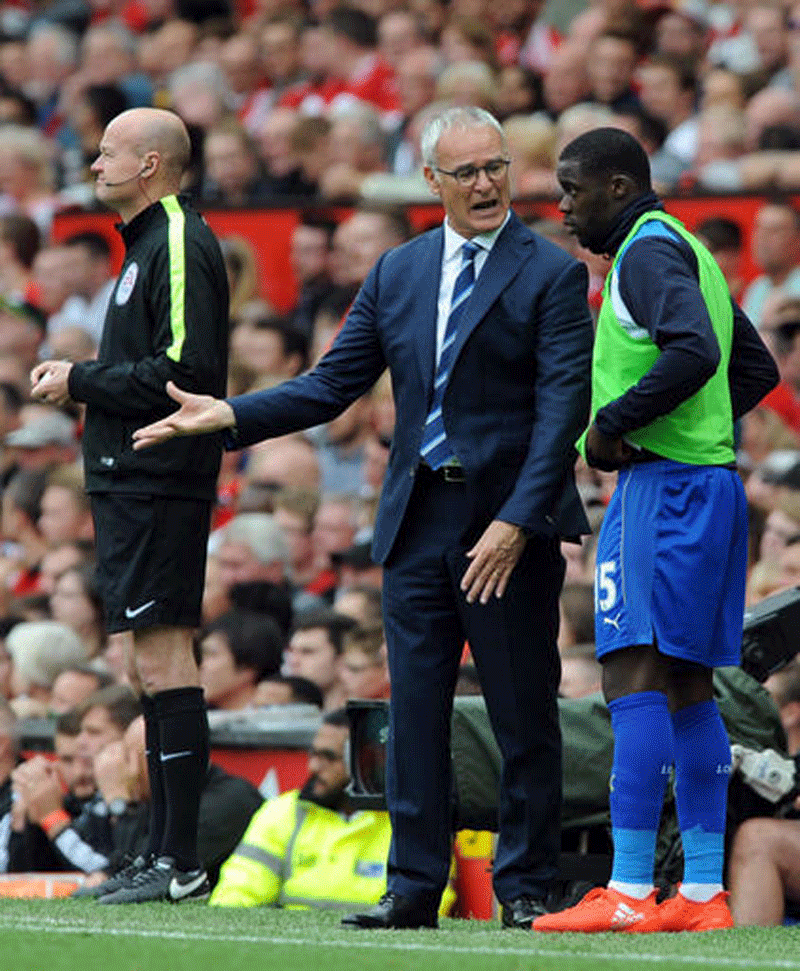 Ranieri calls for Leicester focus in stumbling title defense