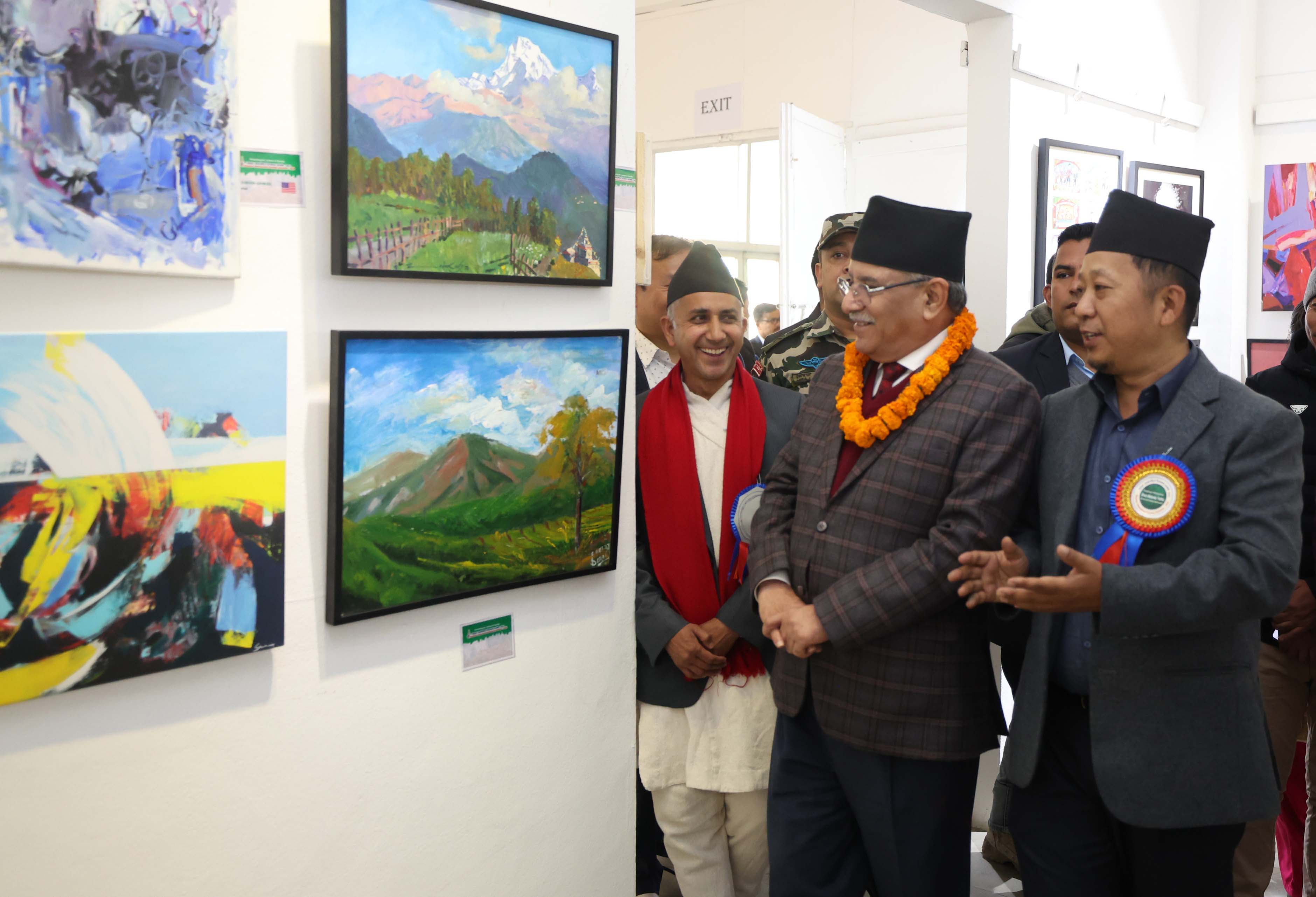 PM Dahal addresses Mundum Int’l Art Exhibition