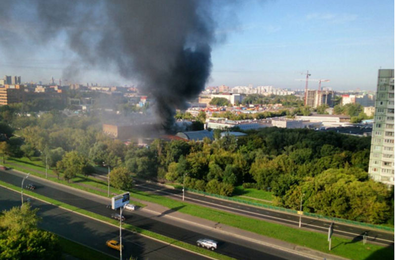 Fire sweeps through Russian warehouse, killing 17 workers