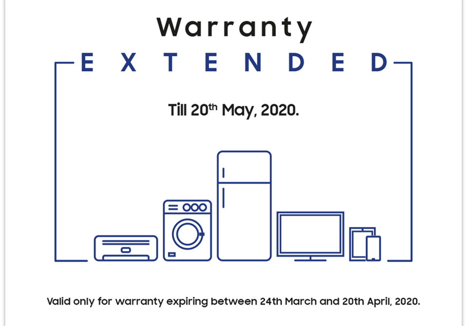 Samsung extends warranty for all consumer electronics, mobile products