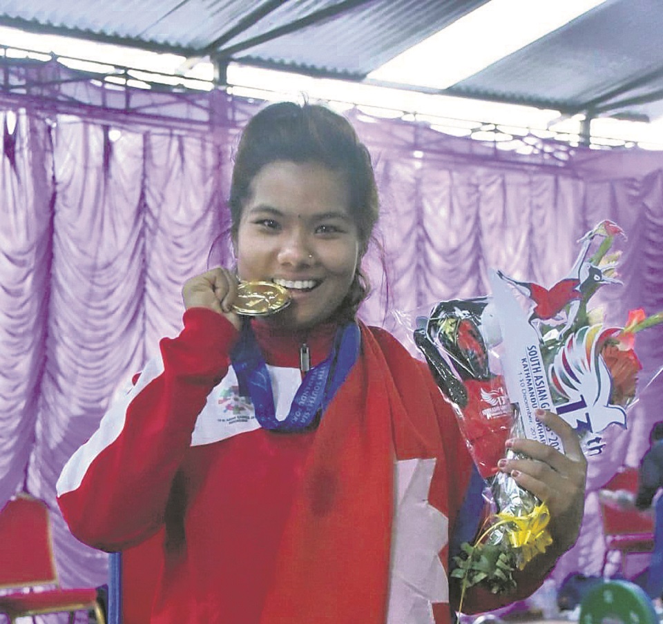 Chaudhary claims gold in women’s weightlifting