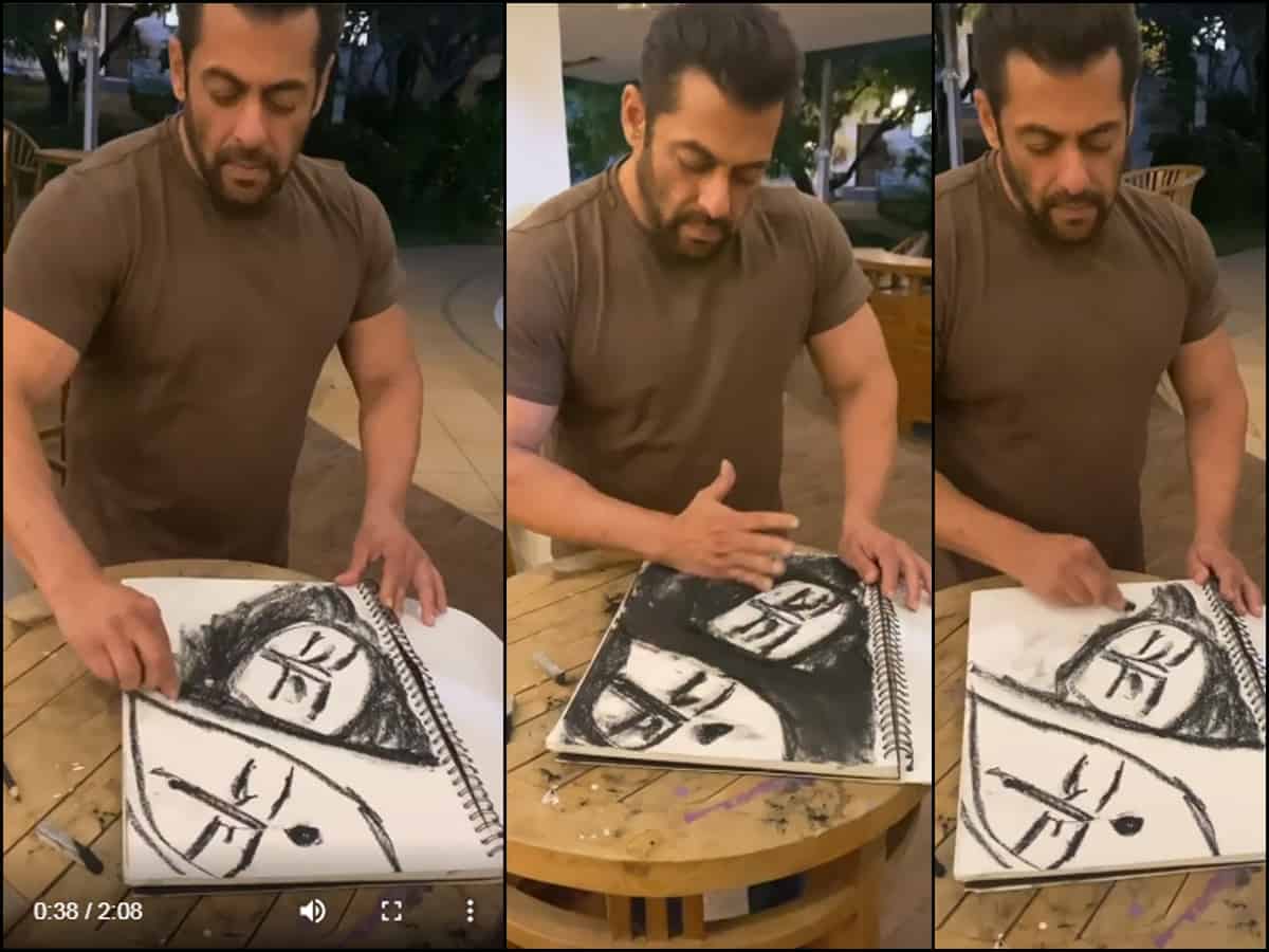 Salman Khan uses stay-at-home time for sketching