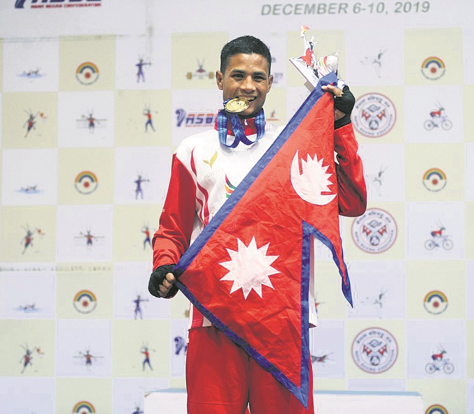Shahi bags Nepal’s third boxing gold