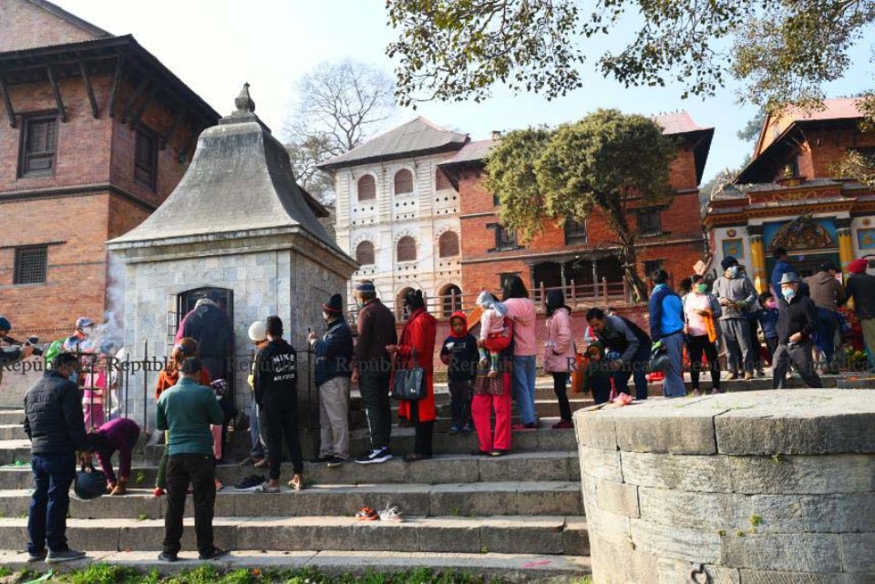 Nepalis pray for health and wisdom as coronavirus curtails crowds at festival