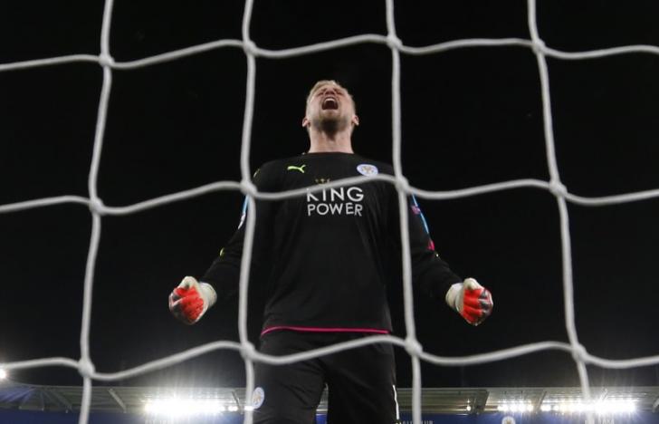 Like father like son, Schmeichel saves day for Leicester