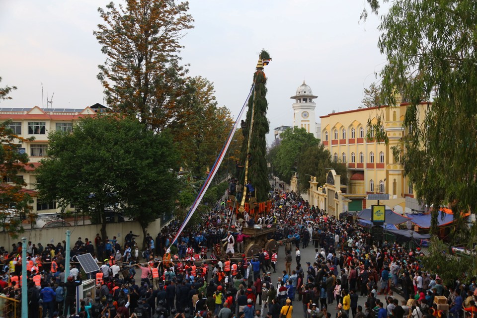 Seto Machhendranath chariot procession begins