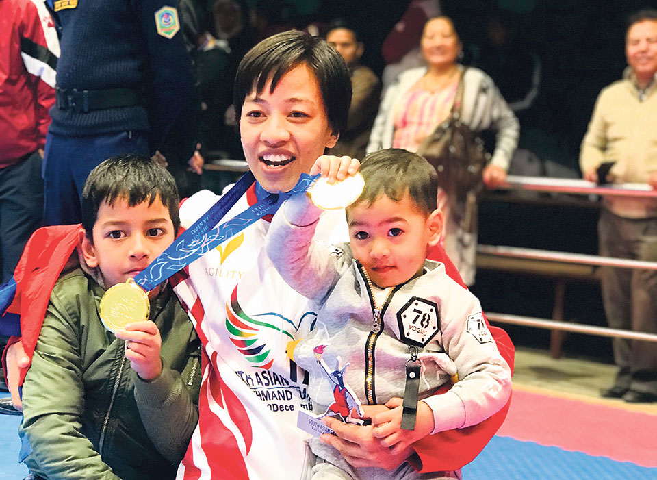 Mom of two Shakya totes up record points to lead Nepal’s gold barrage