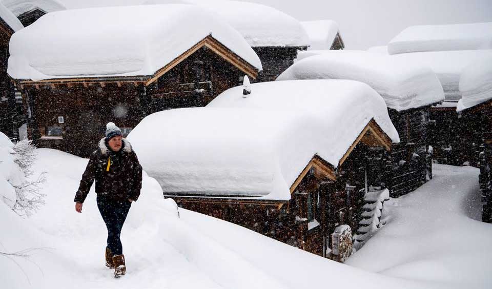 8 Davos snowfall pictures