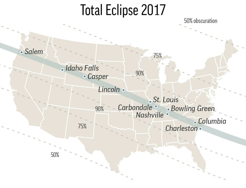 Eclipse eve: Millions converge across US to see sun go dark