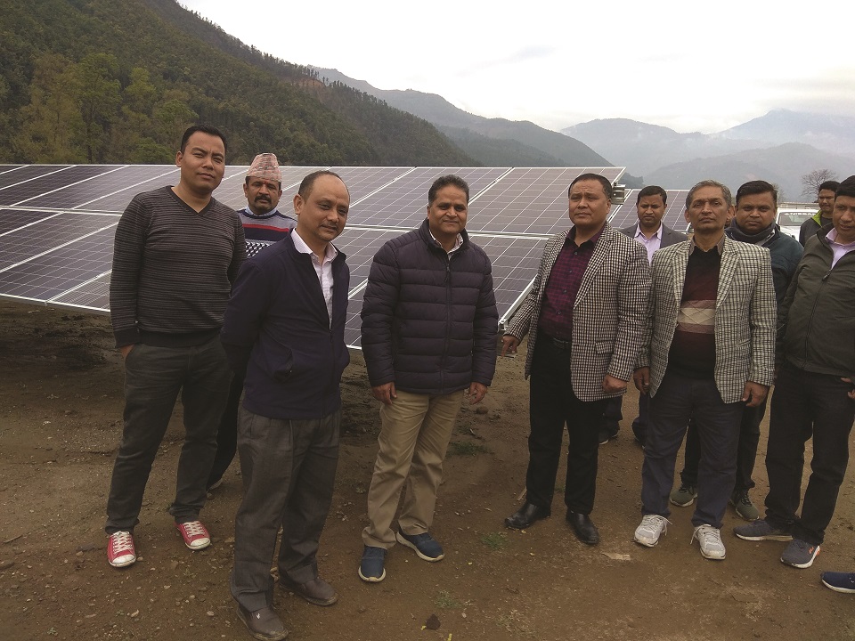 Solar plant construction in Nuwakot in final stages