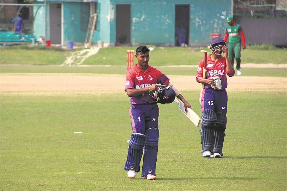 Shanto half-century knocks Nepal out of Emerging Cup