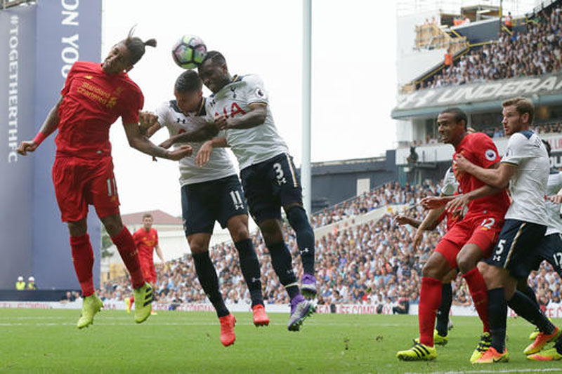 Tottenham strikes back for 1-1 draw with Liverpool