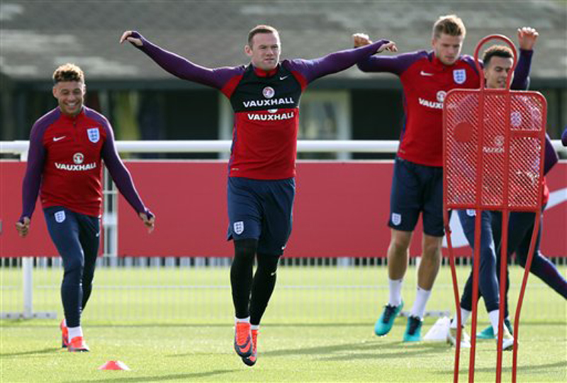 Rooney dropped from England's starting lineup for Slovenia