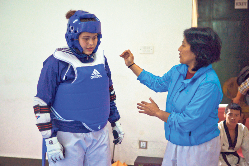 Taekwondo star Baidhya in changed role as Nisha's coach