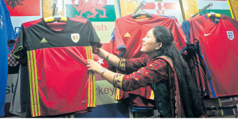 Euro jersey craze grips Kathmandu