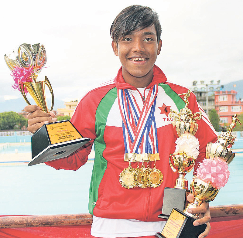 Two national records for Sirish