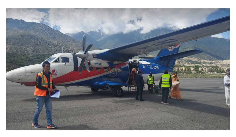 Jomsom-Pokhara air service resumes after two-month suspension due to weather conditions