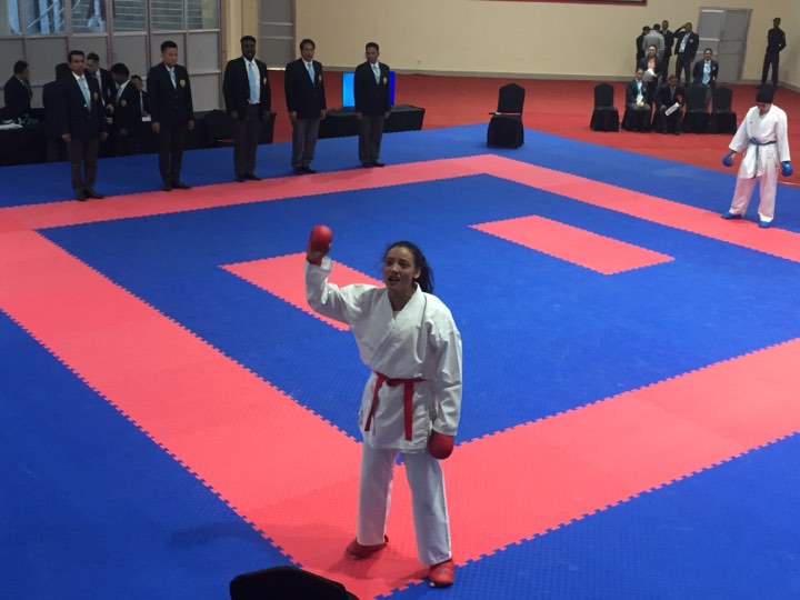 Sunita Maharjan wins gold in Kumite