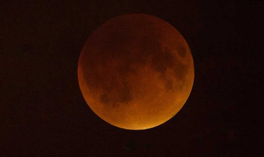 Super blue blood moon being witnessed