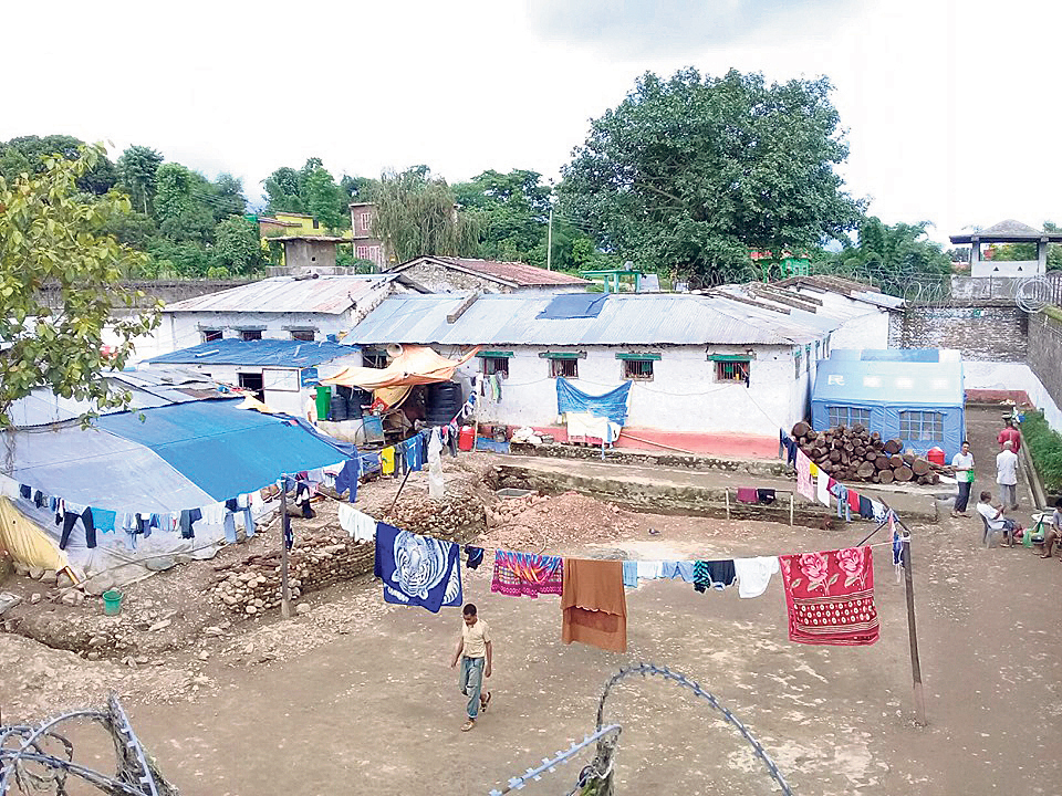 Surkhet district prison filled four times its capacity