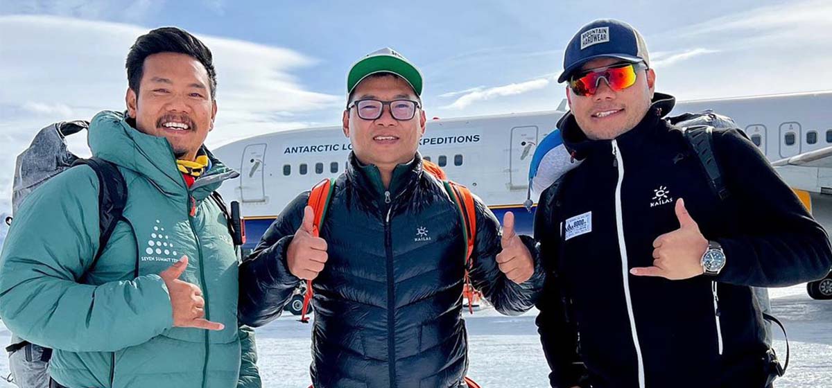 Three Sherpa brothers become first Nepalis to set foot on South Pole, Mt Vinson next