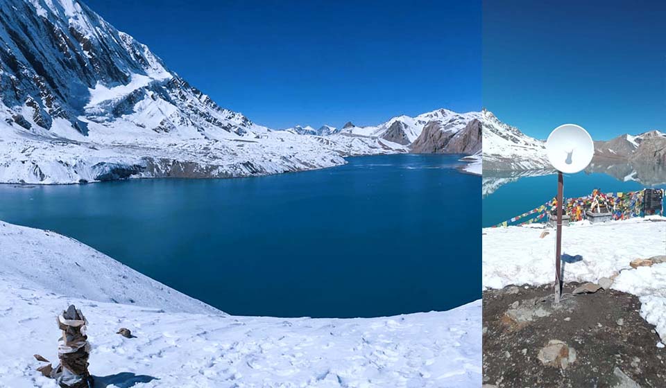 Internet connectivity extends to world's highest lake, Tilicho, in Manang