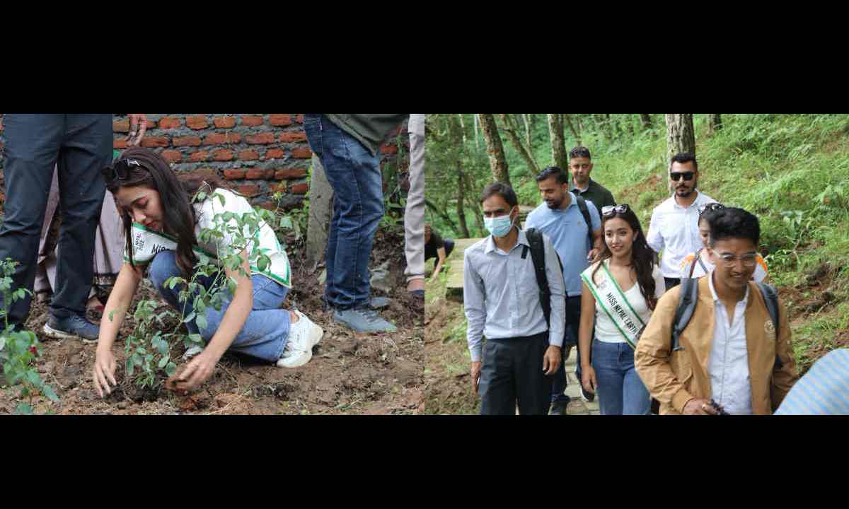 Miss Nepal Earth 2022 Sarisha Shrestha initiates afforestation campaign