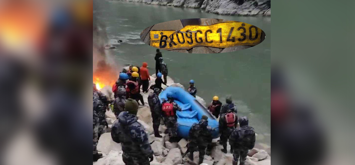 Bolero jeep that fell in Trishuli River confirmed to have Indian number plates
