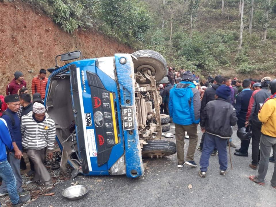 Seven dead, 15 injured in Dhading truck accident