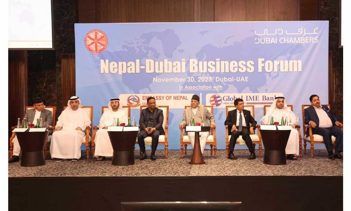 FNCCI President Dhakal urges UAE investors to invest in hydro, tourism, agriculture, and ICT sectors in Nepal