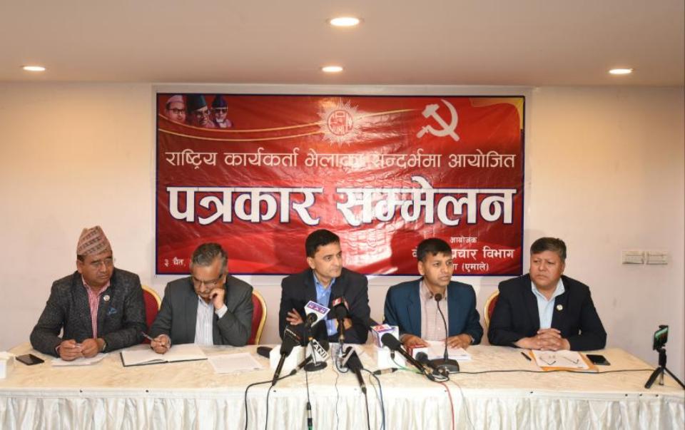 CPN-UML's Nepal-led faction accuses party chairperson Oli of trying to divide party