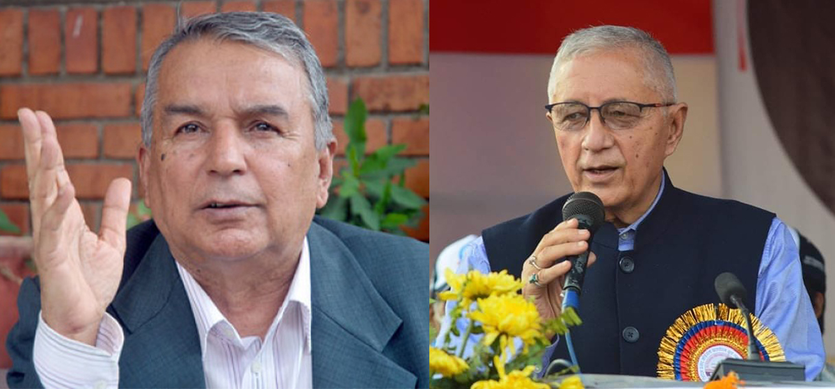 Koirala meets Poudel to receive 'blessings' for election