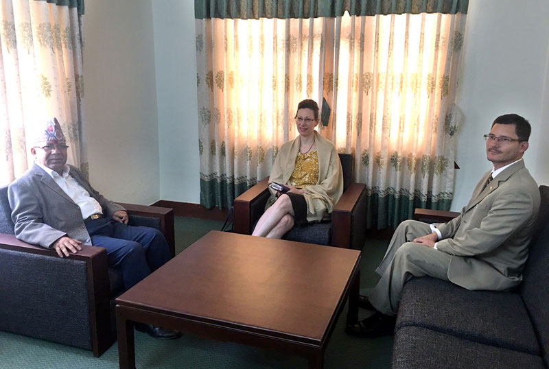 US ambassador Teplitz calls on leader Nepal