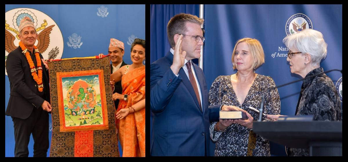 US Ambassador Berry returns home; Dean Thompson sworn in as new US Ambassador to Nepal