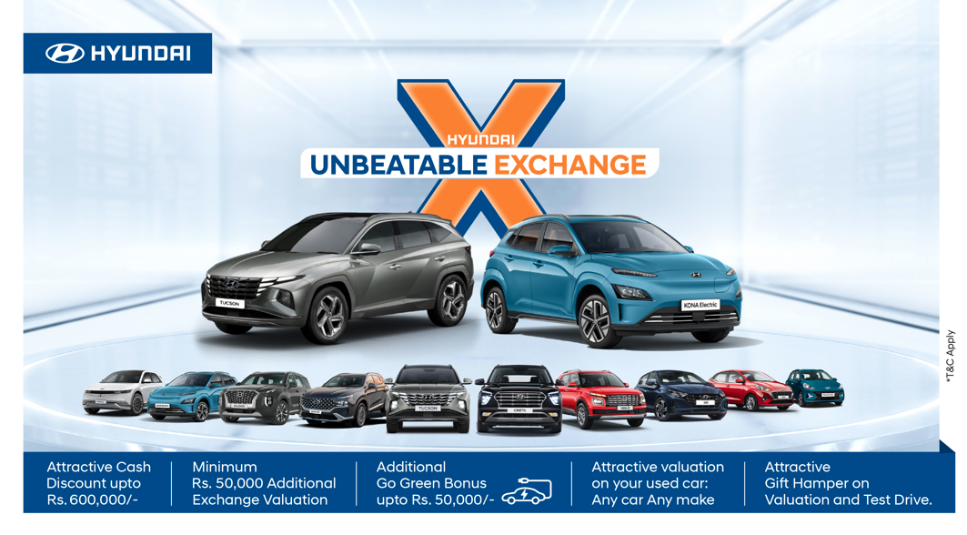 Hyundai announces ‘Unbeatable Exchange’ offer starting from today